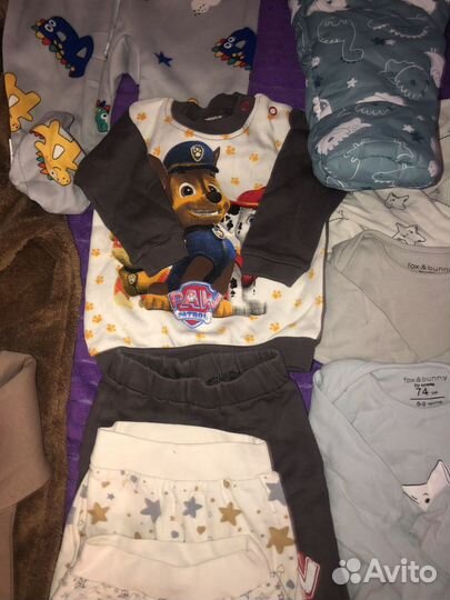 Вещи пакетом для мальчика 68-74на доставке