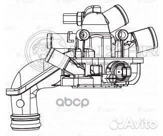 Термостат в сборе для а/м PSA 308 (07) /C4 (10)