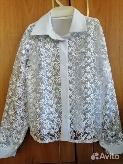 Блузка для девочки школьная 122