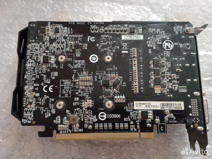 Видеокарта AMD Radeon RX 550 нет изо