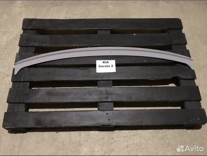 Спойлер Kia cerato 2 седан. Некрашеный