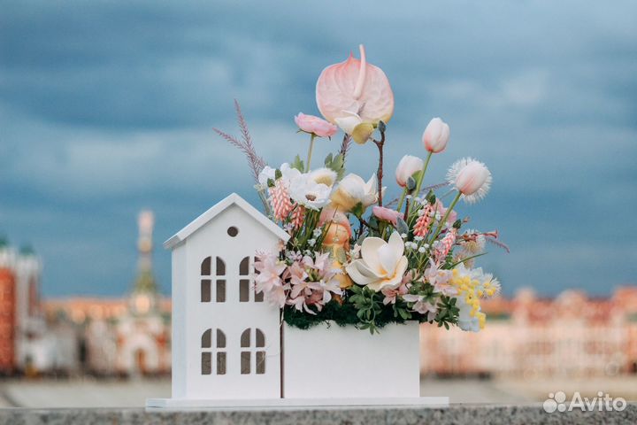 Цветочные композиции ручной работы