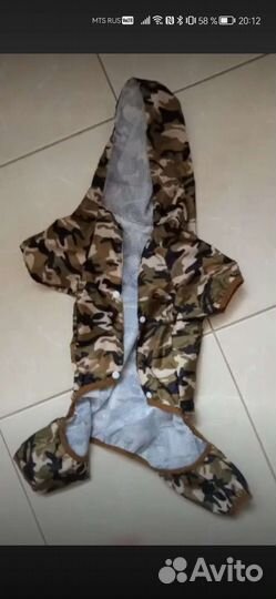 Дождевик, обувь для собак