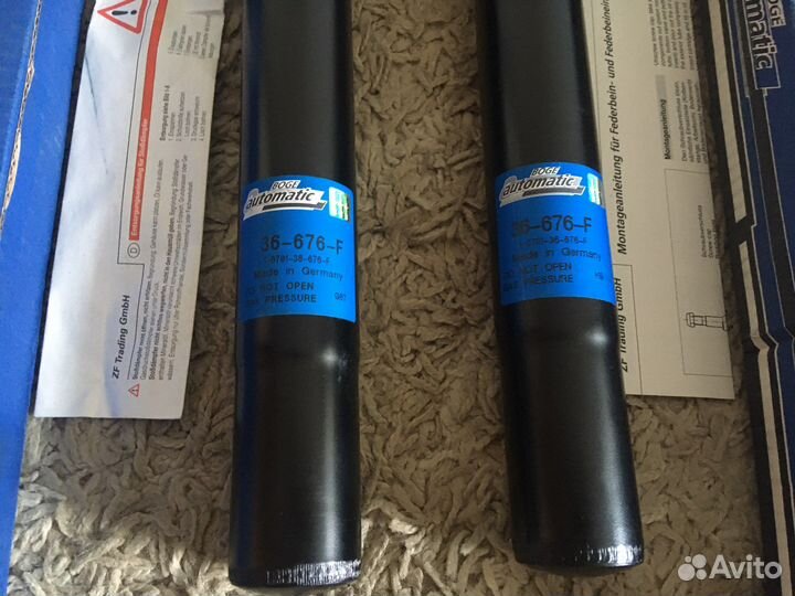 Новые передние амортизаторы Boge на BMW E34