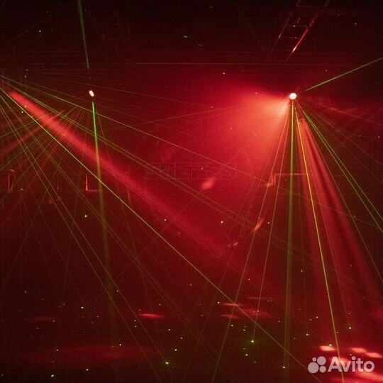 LED spot (Bee LED) 6x15w (green laser)