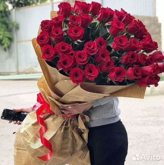 Высокие розы Букеты с доставкой