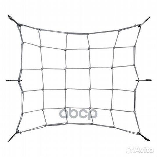 Сетка багажная 40*40 см (6 пластиковых крючков)