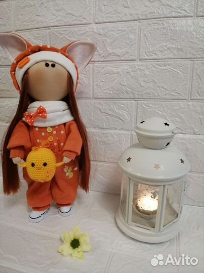 Кукла текстильная в кигуруми сплюшка