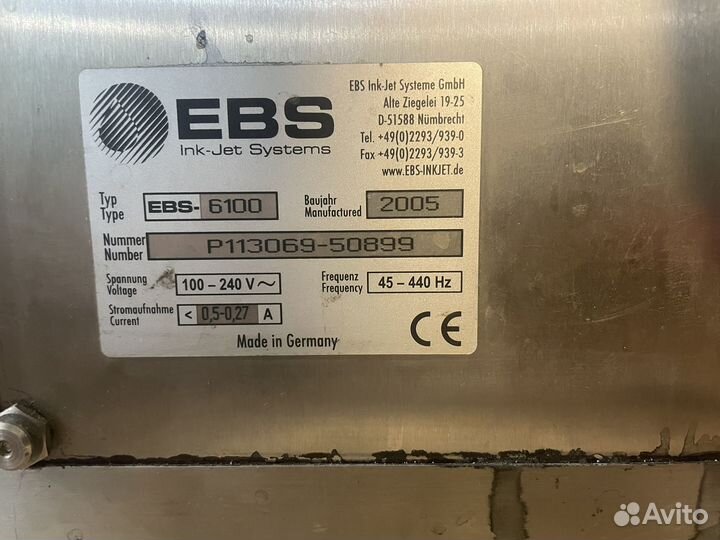 Каплеструйный принтер EBS 6100