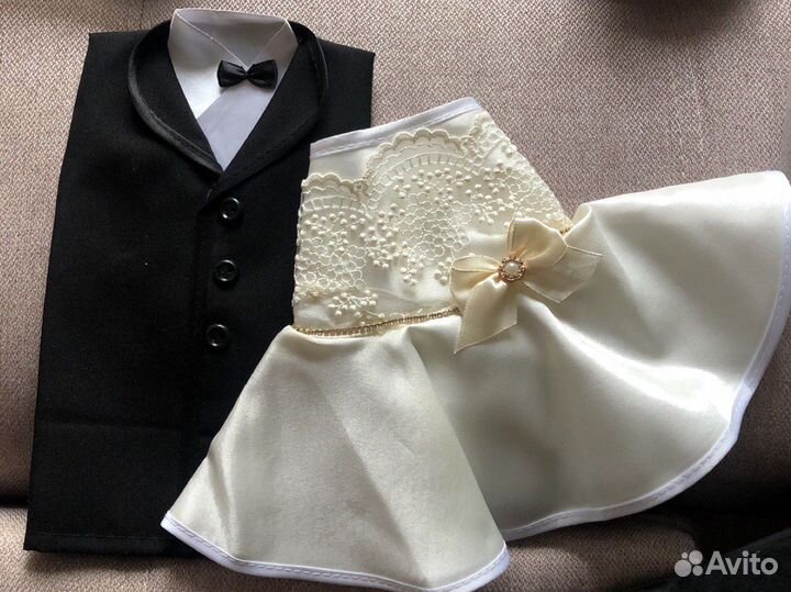 Одежка жених и невеста на бутылки