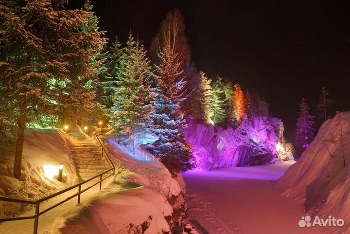 Выходные в Карелии: парк Рускеала, водопады