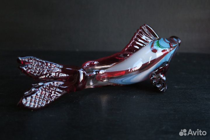 Цветное стекло рыба СССР