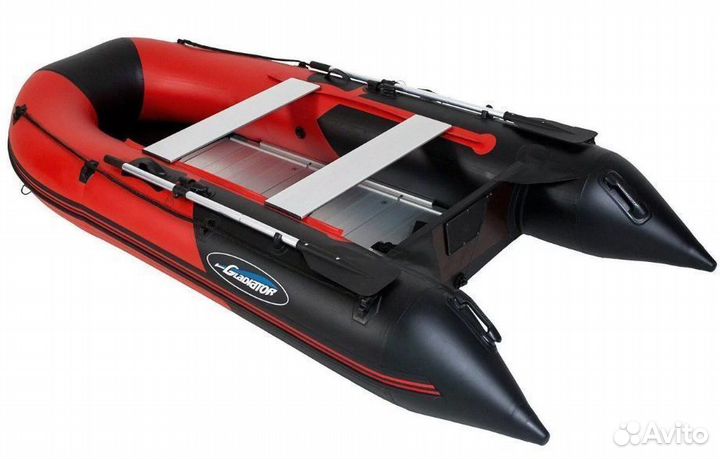 Лодка пвх Gladiator B330AL красно-черный