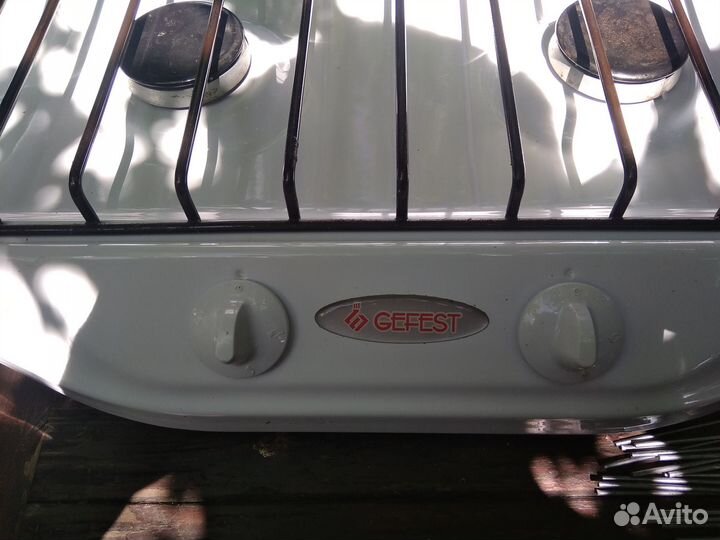 Настольная газовая плита 2 конфорки гефест