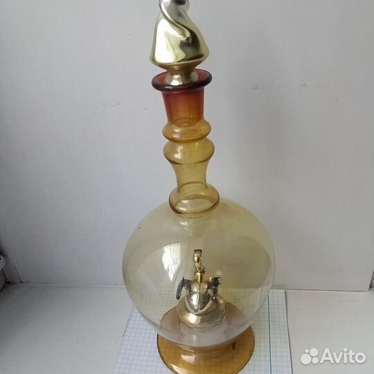 Штофы и графины СССР цветное стекло дутое