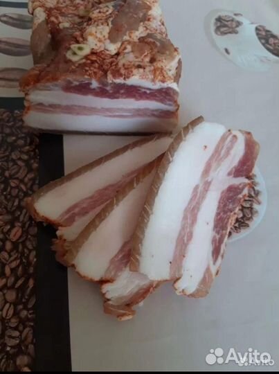 Сало соленое со специями