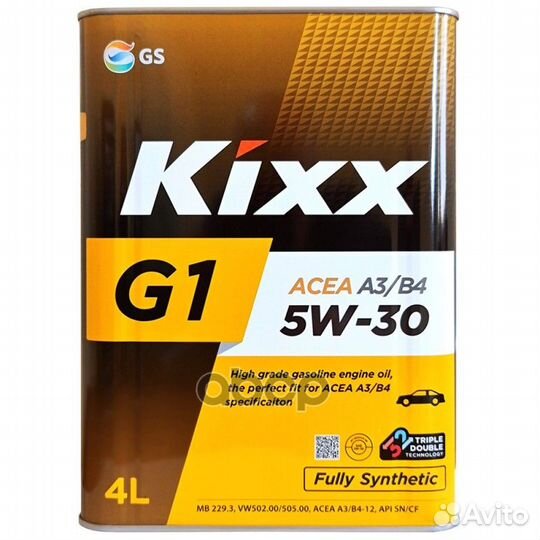 Масло моторное Kixx G1 A3/B4 5W-30 /4л синт. Kixx