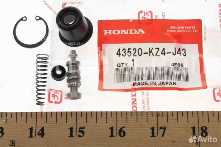 Honda Ремкомплект тормоза CR125-450F задний передн