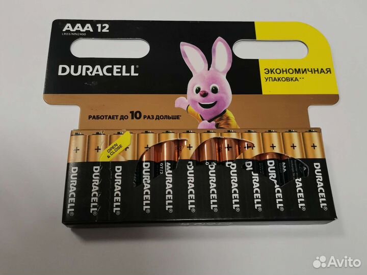 Батарейки мизинчиковые Duracell. AAA