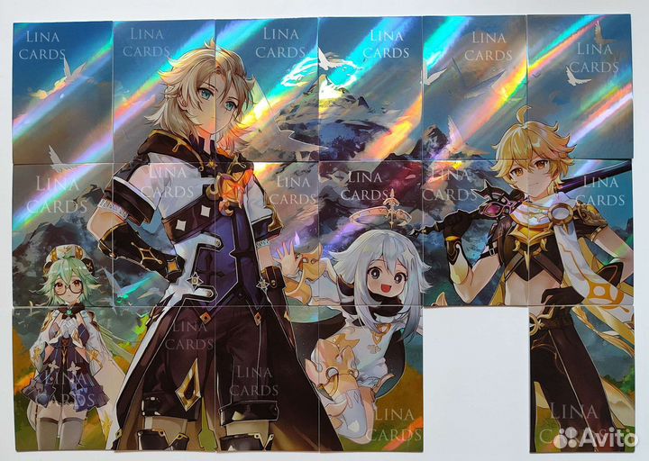 Коллекционные карточки геншин