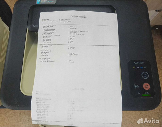 Принтер цветной лазерный Samsung CLP-320 под ремон