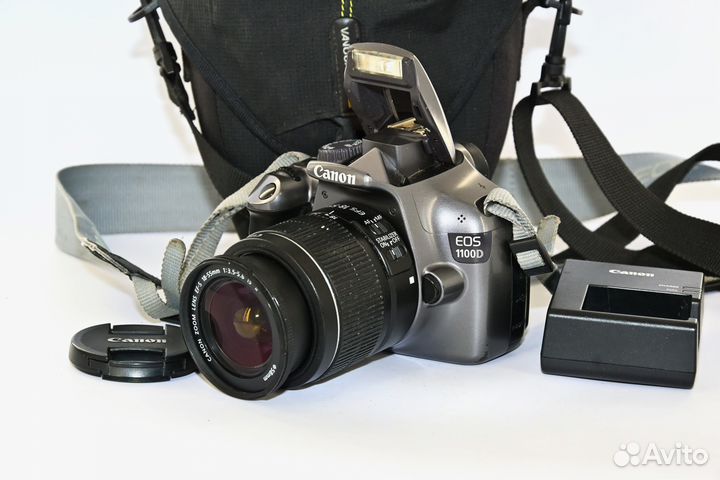 Canon EOS 1100D/T3 12.2MP серый зеркалка Kit 18-55