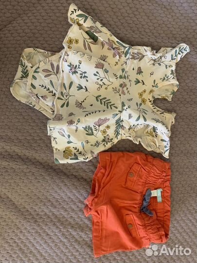 Детская одежда пакетом для девочки 9-18 месяцев