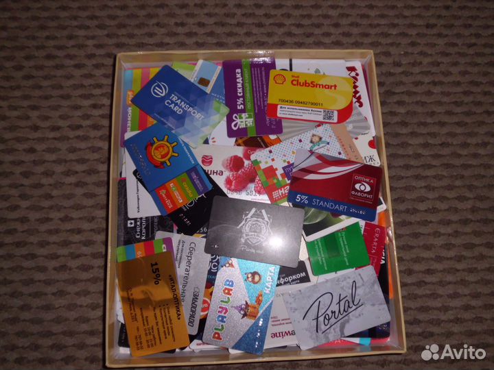 Пластиковые карточки 430 шт