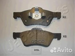 Колодки тормозные дисковые, комплект PA315AF Ja