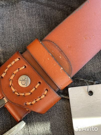 Ремень Calvin Klein рыжий