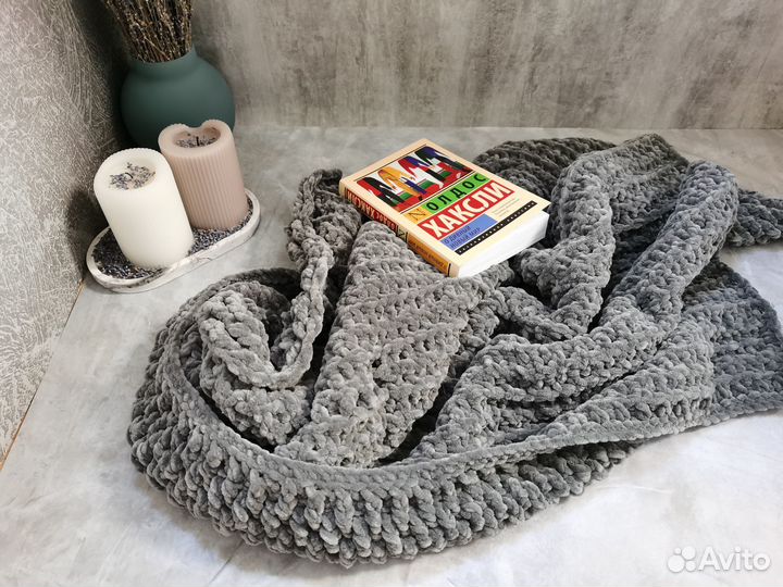 Плед детский вязаный ручная работа