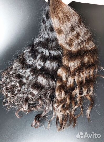 Волосы для наращивания Exclusive в срезе, кудри