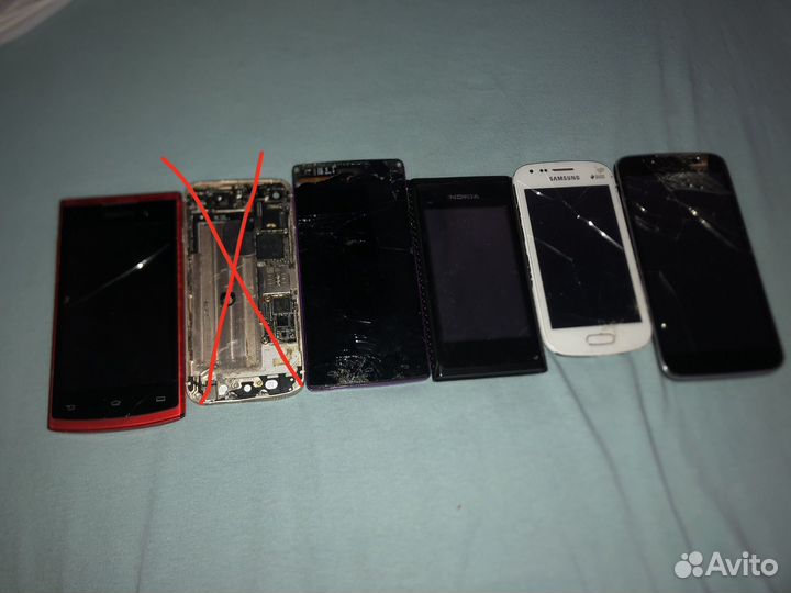 Лот смартфонов на запчасти