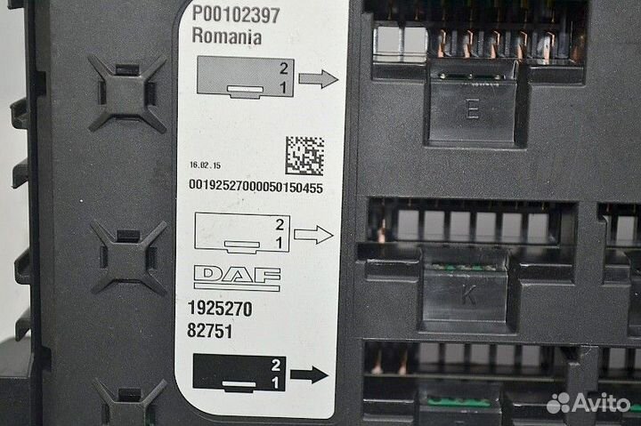 Блок предохранителей DAF XF106 (01.14)