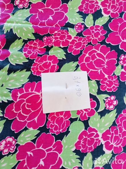 Ткань ситец хлопок, вельвет СССР