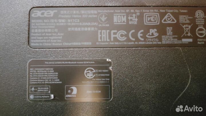 Ноутбук Acer Predator Helios 300 PH317-51-523L