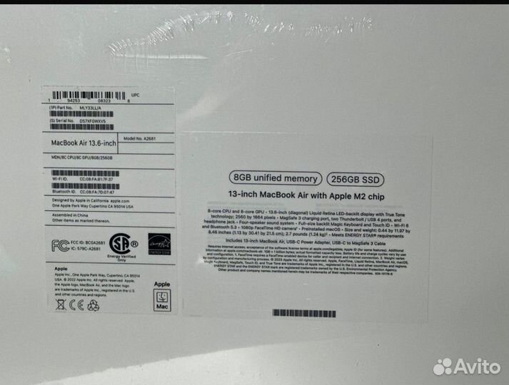 MacBook Air 13 M2 8/256