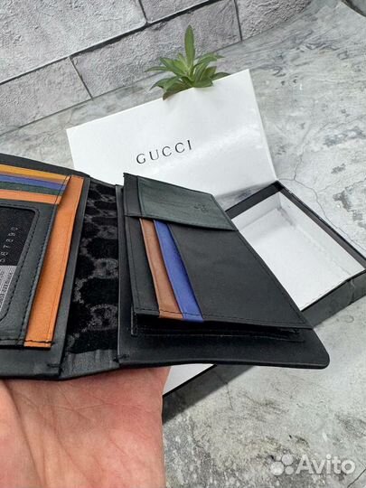 Кошелек мужской кожаный Gucci