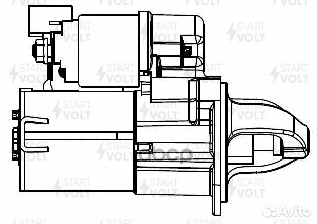 Стартер Hyundai Solaris (10) /KIA Rio (11)