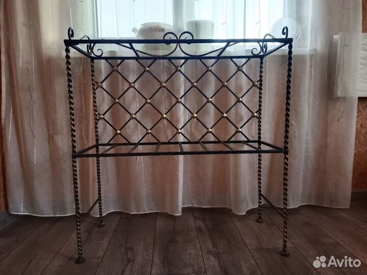 Дровница кованная