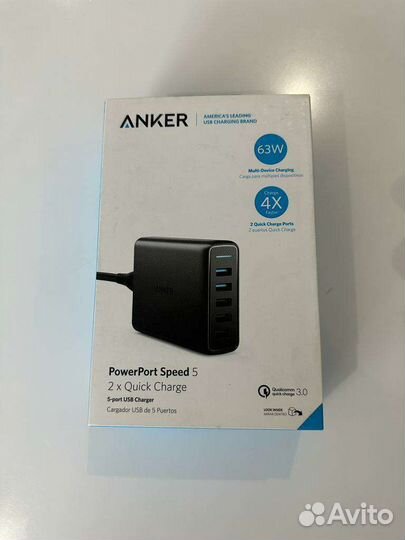 Сетевое зарядное устройство Anker power speed 5