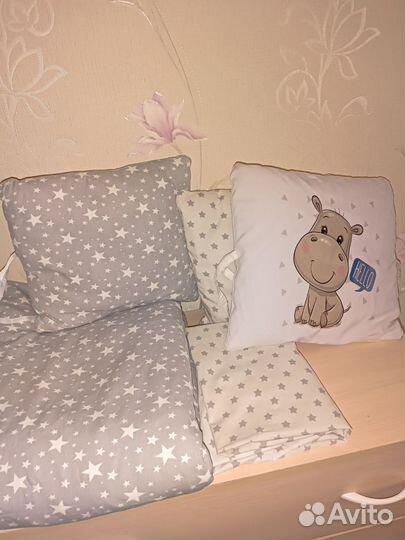 Круглый, овальный матрас, бортики, одеяло