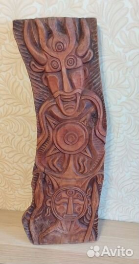 Панно резьба по дереву Перун (академ)