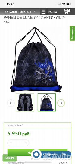 Ранец школьный ортопедический