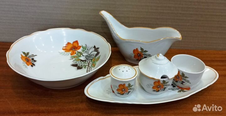 Винтажный столовый сервиз. Дулево