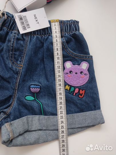 Шорты и колготки Next на девочку 2-3 года 98 см