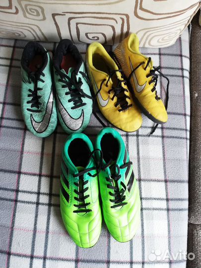 Бутсы Nike 35 и 37, Adidas 37