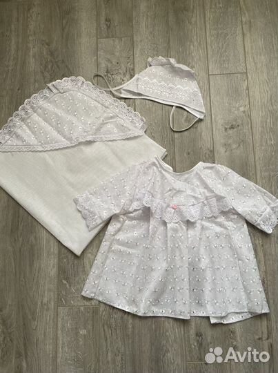 Крестильный набор для девочки новый