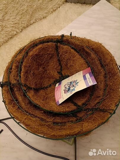 Подвесное кашпо с кокосовой вставкой Гарден Крафт