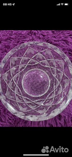 Хрустальная ваза, салатники-конфетницы